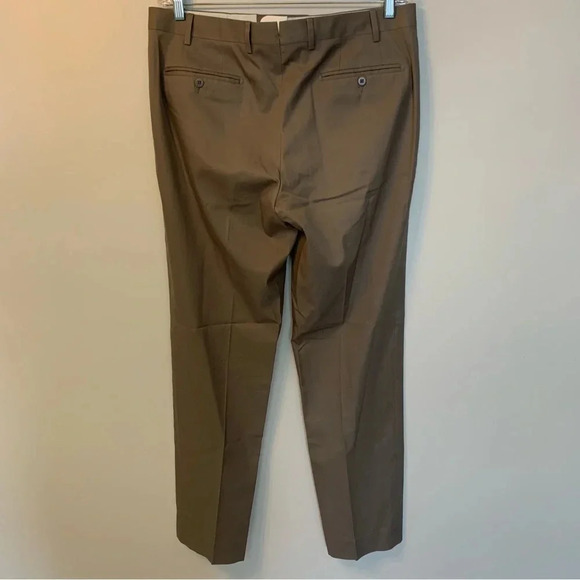 Zanella x  Loro Piana Tan Trousers Straight Leg Career 36 - Picture 2 of 8
